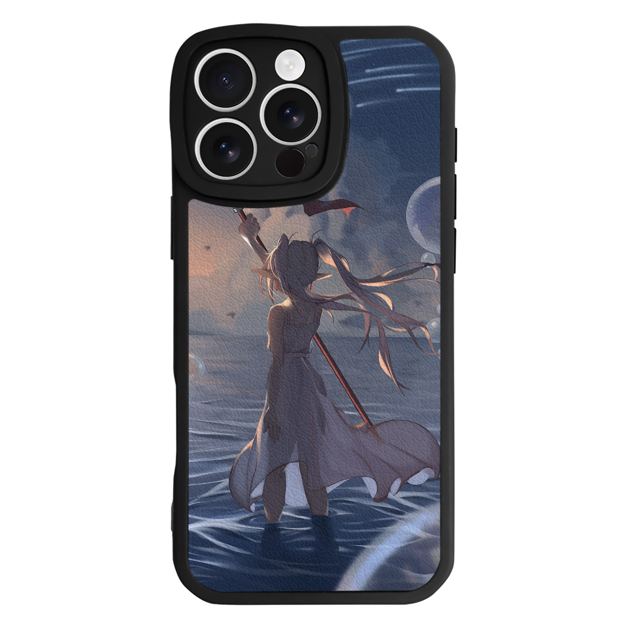（画像用） 葬送のフリーレン Frieren 【iPhone 16シリーズ対応】シリコンスマホケース（レザー調） 材質：シリコン
